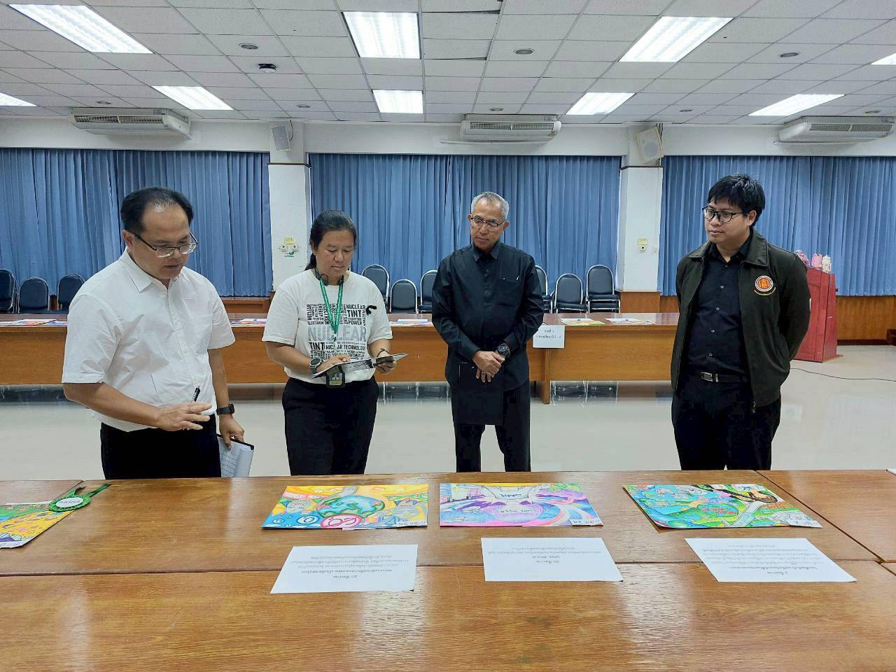 TINT visits covid hospital center