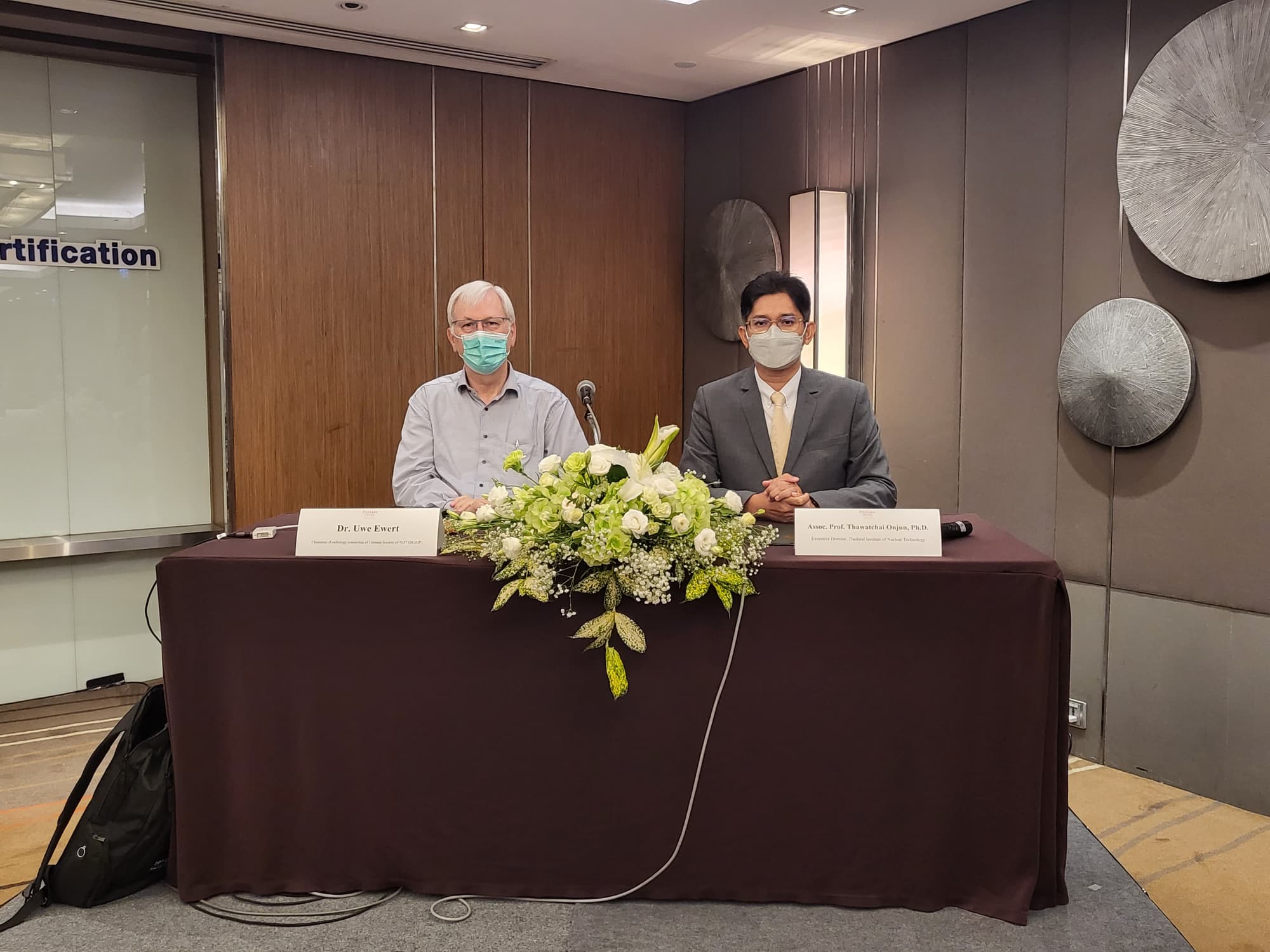 TINT visits covid hospital center