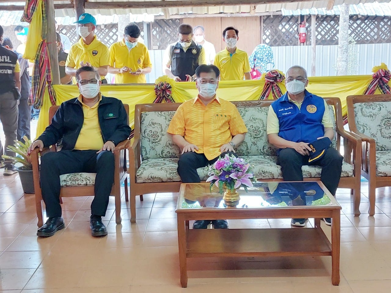 TINT visits covid hospital center